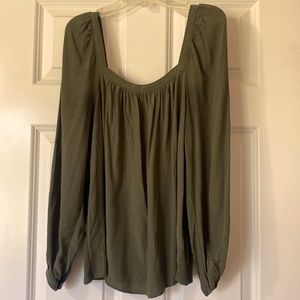 Sage green top